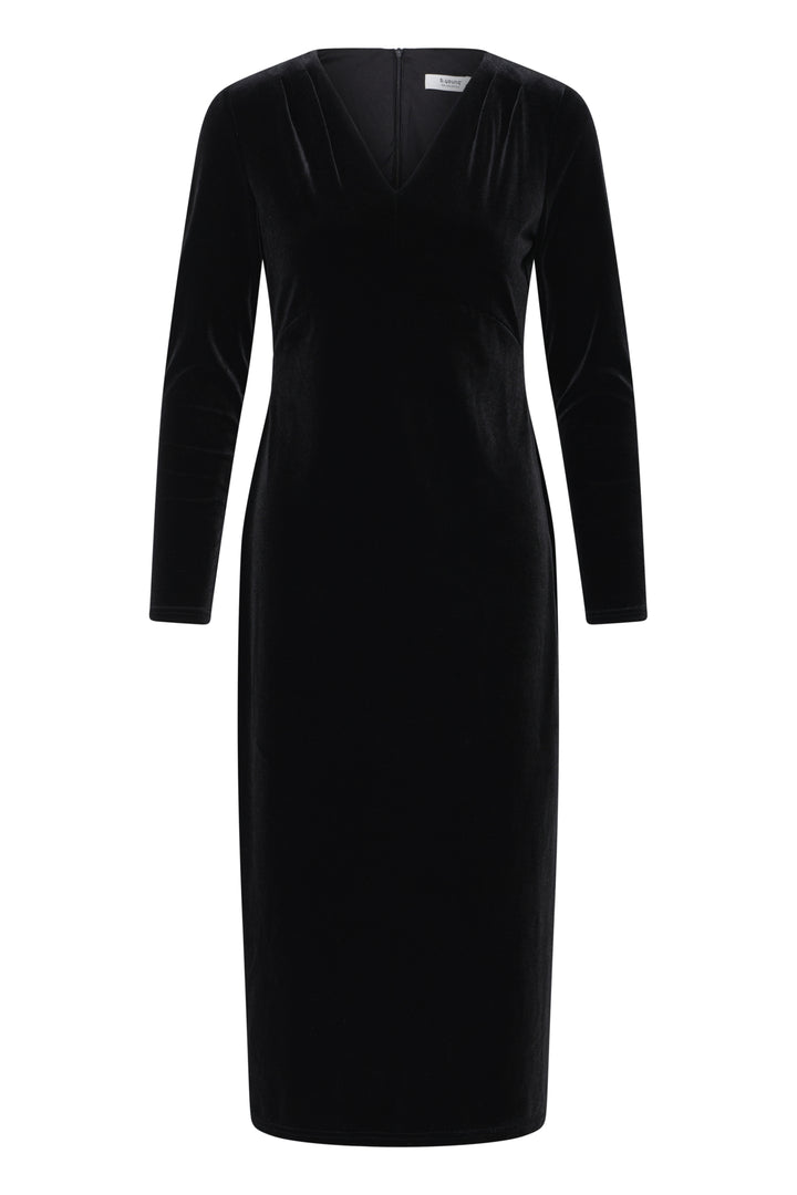 BYoung Black Perlina Velvet Dress