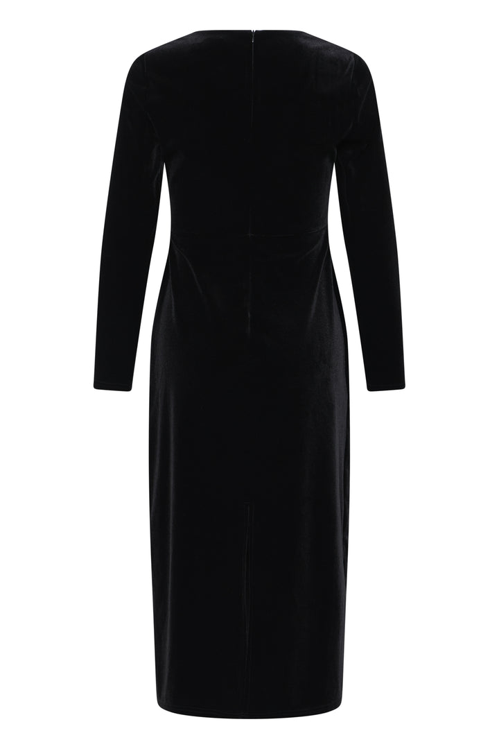 BYoung Black Perlina Velvet Dress