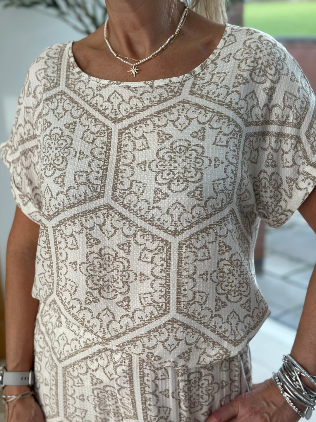 Fransa Paisley Boho Top