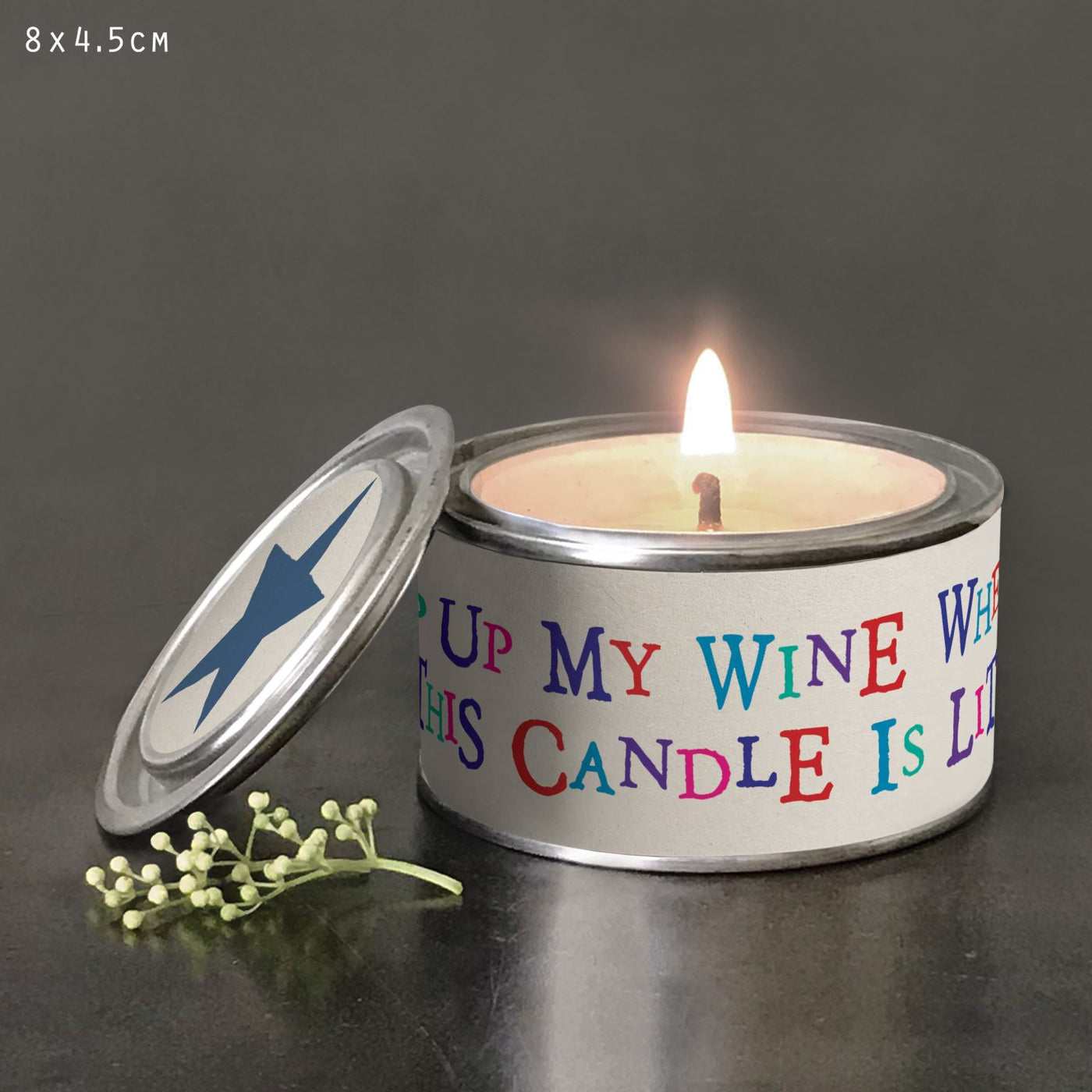 'Top Up My Wine' Candle