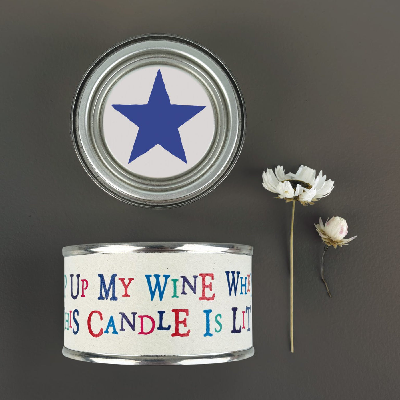 'Top Up My Wine' Candle