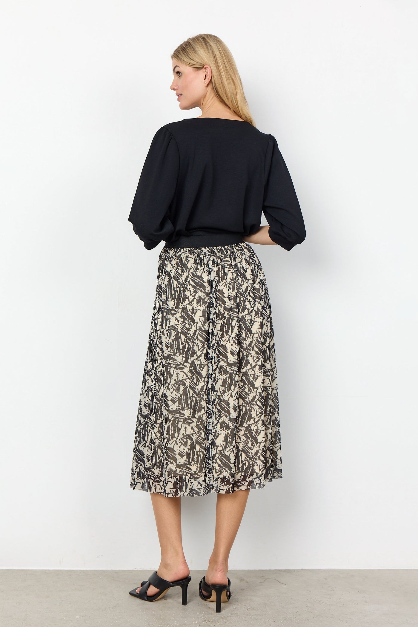 SC Black & Cream Alda Skirt