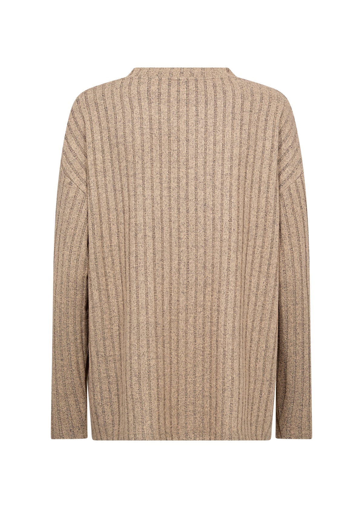 SC Taupe Ribbed Ane Top