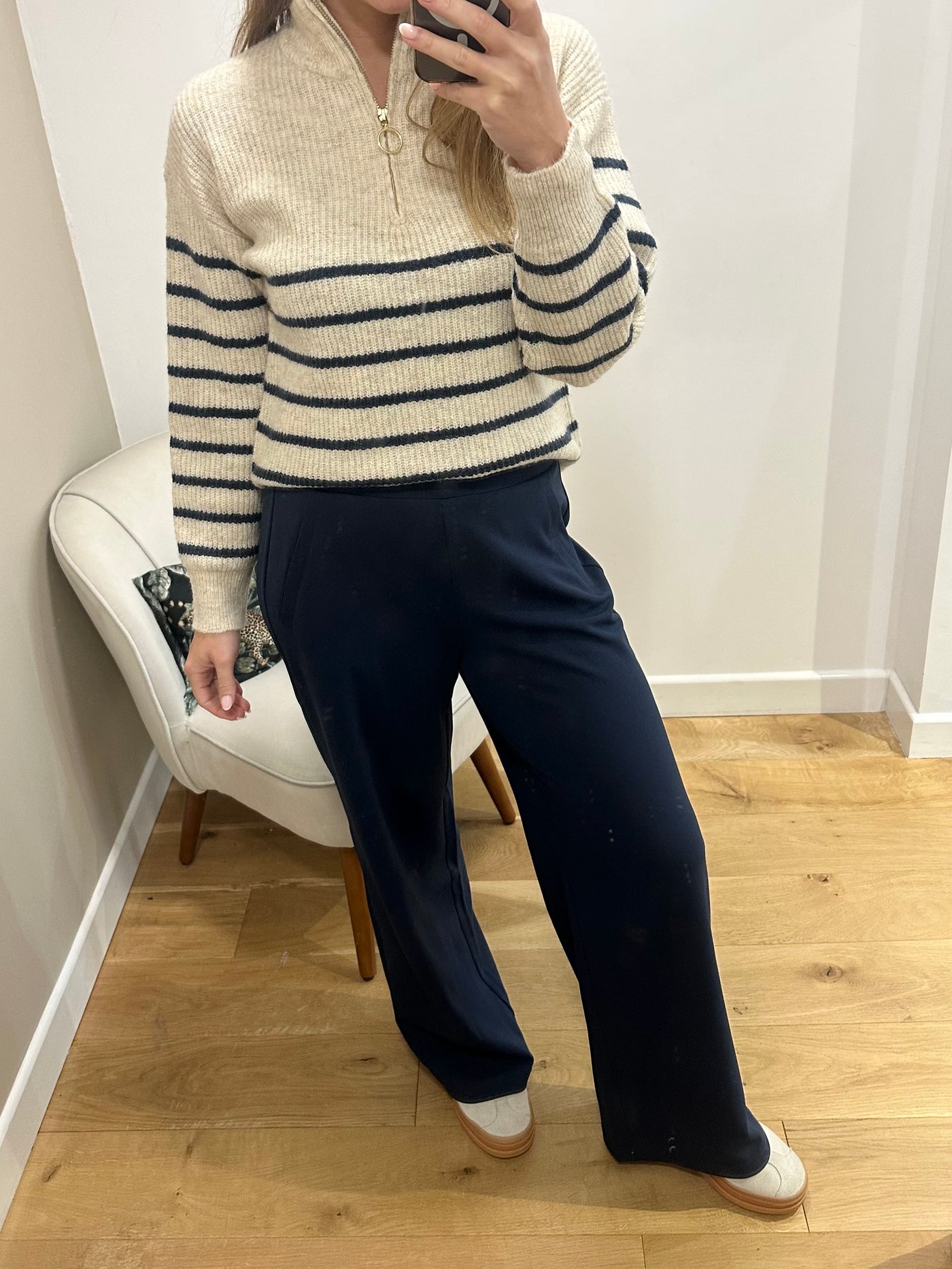 ONLY Navy Evi Wide Pants