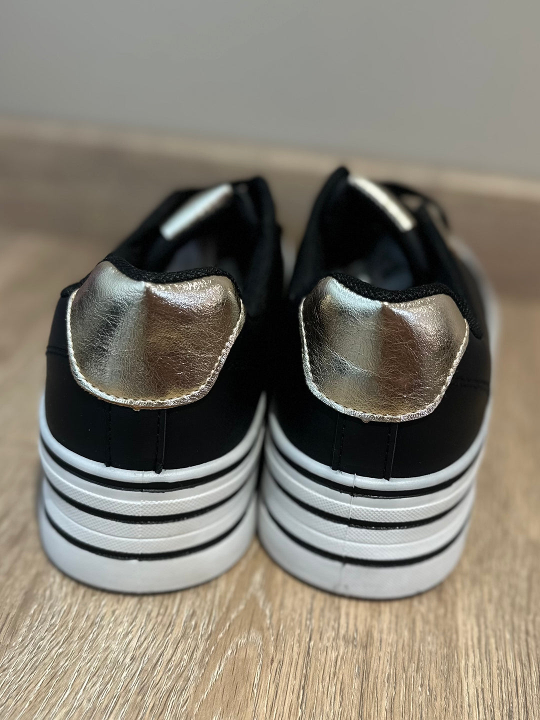 Black Platform Trainers