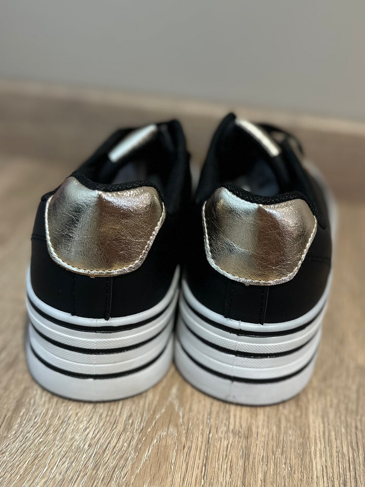 Black Platform Trainers
