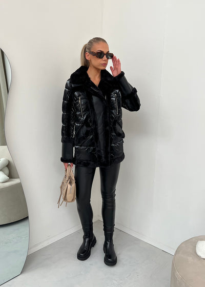 Black Amelie Coat