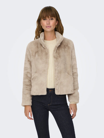 ONLY Hummus Faux Fur Jacket