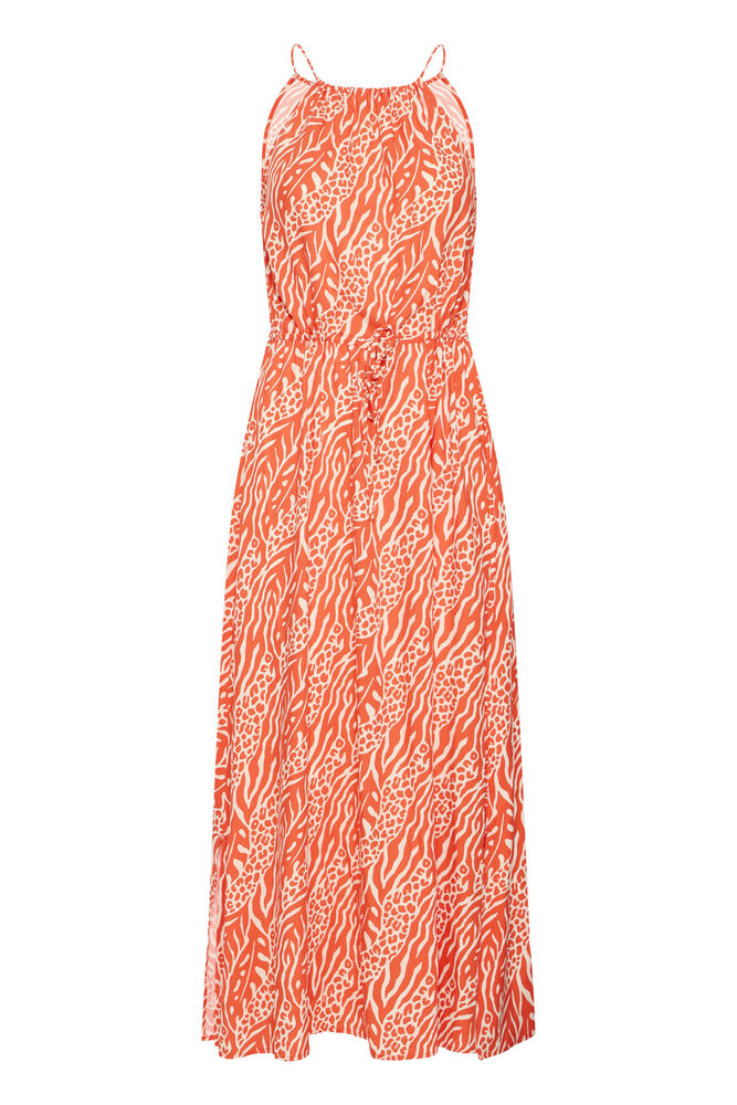 Byoung Orange Nature Print Dress