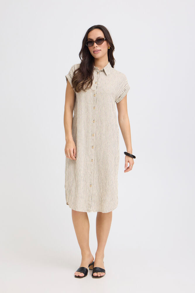 Byoung Falakka Stripe Linen Dress
