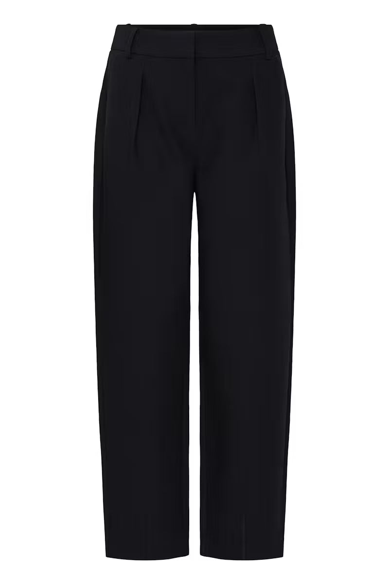 BYoung Black Barrel Trousers