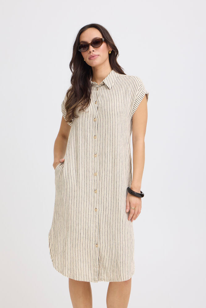 Byoung Falakka Stripe Linen Dress