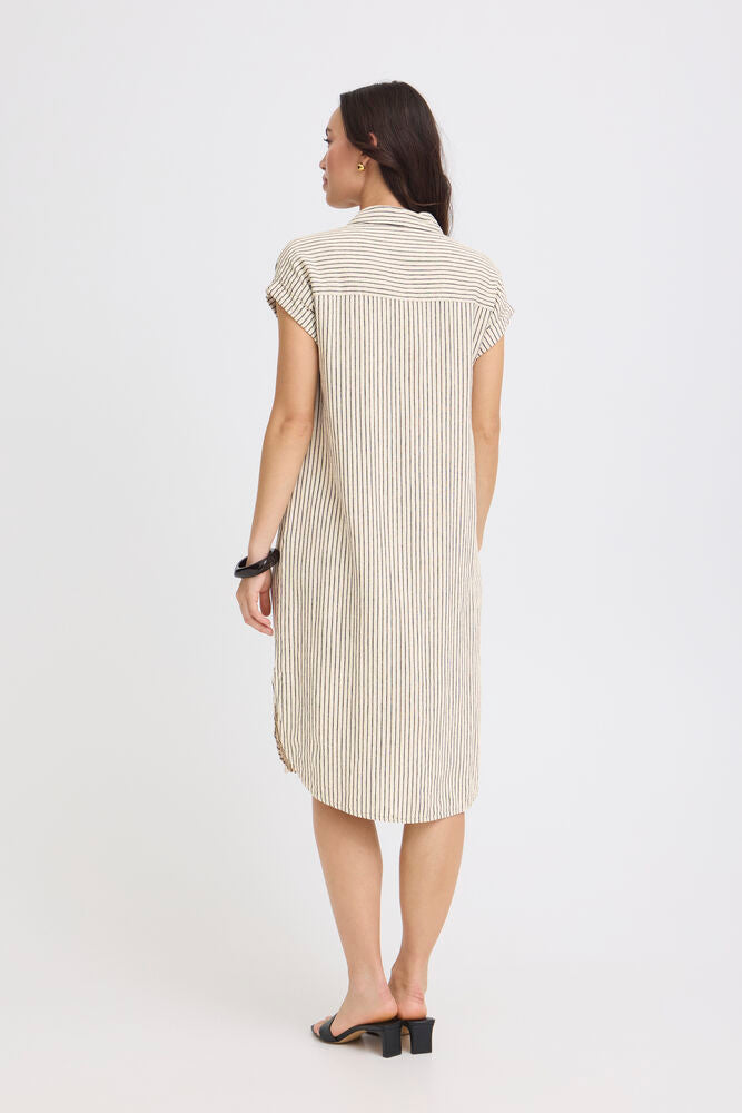 Byoung Falakka Stripe Linen Dress