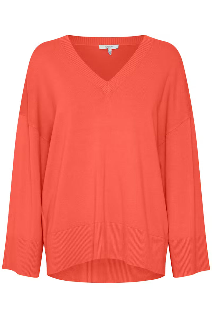 BYoung Cayenne V Neck Morla Top