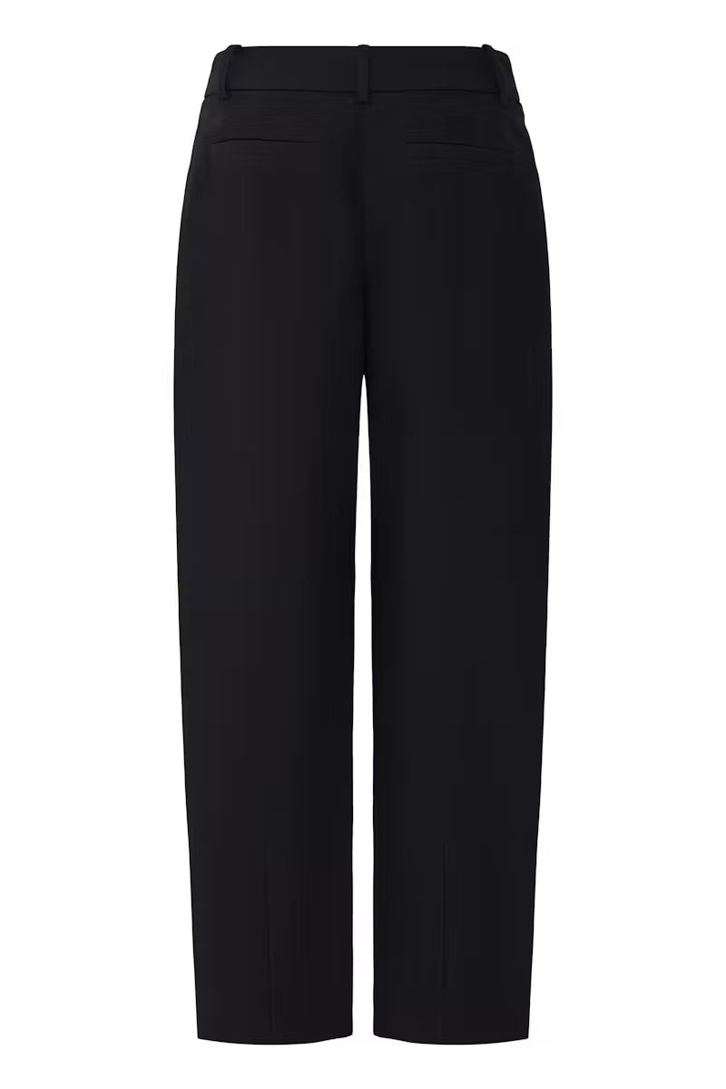 BYoung Black Barrel Trousers