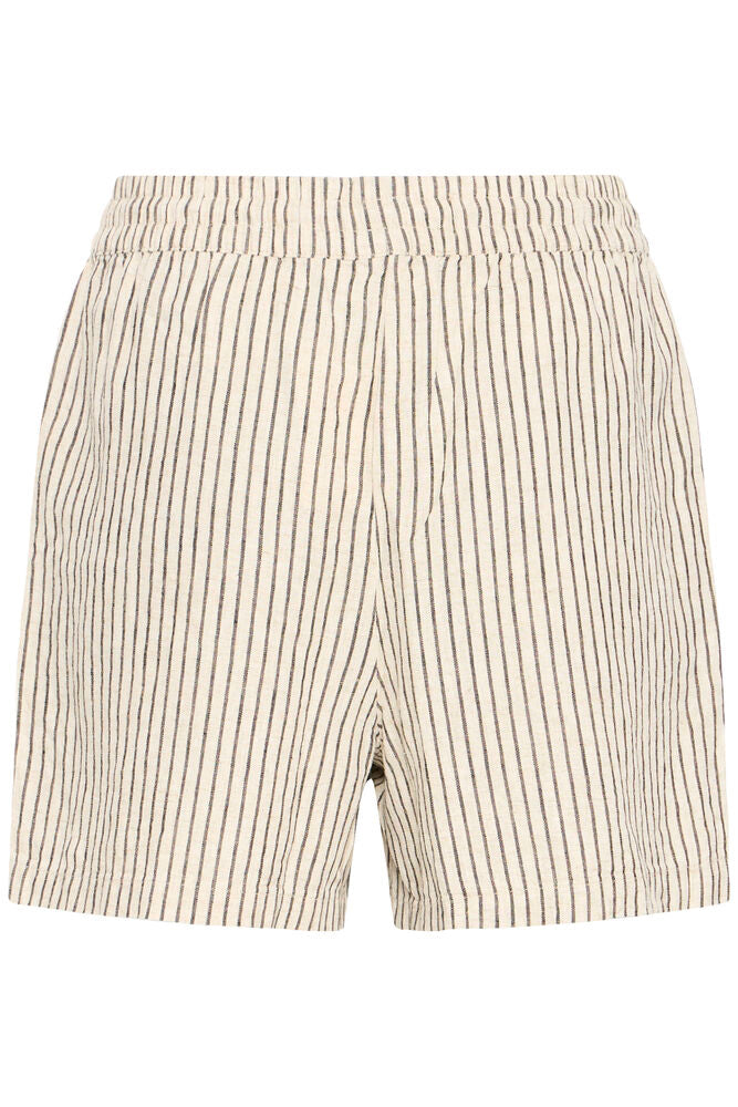 BYoung Linen Blend Stripe Shorts