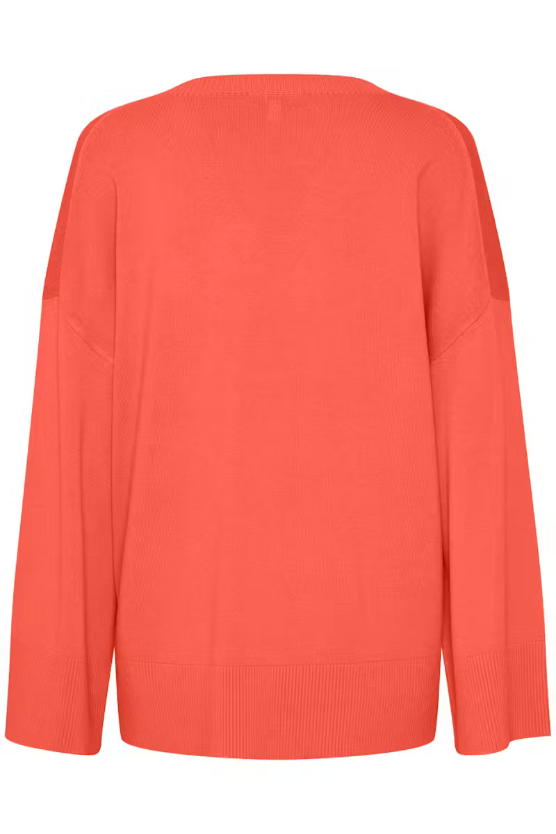 BYoung Cayenne V Neck Morla Top