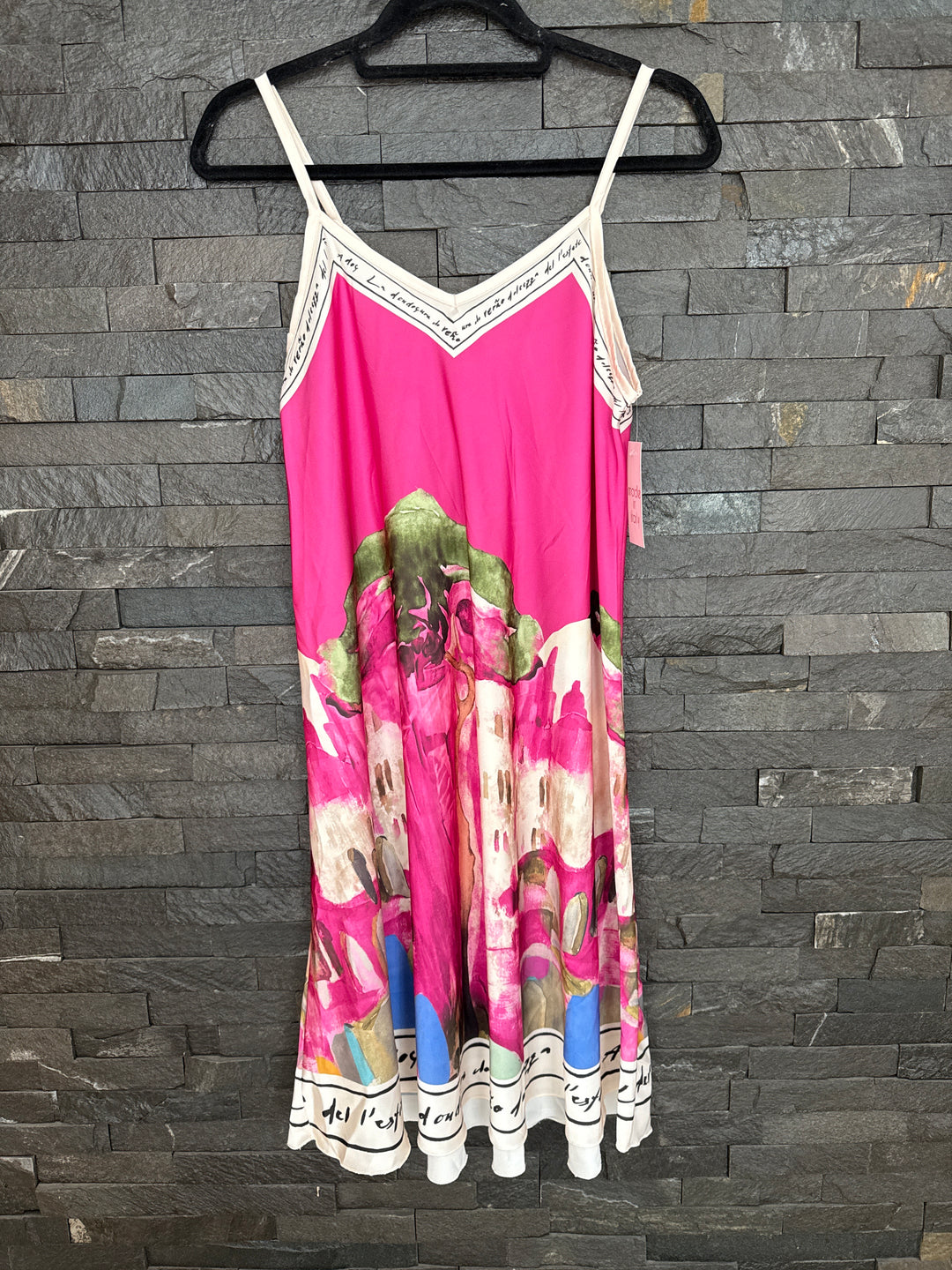 Fuchsia Tuscan Satin Dress