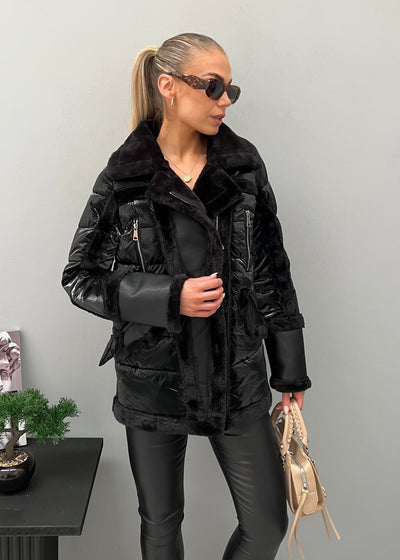 Black Amelie Coat