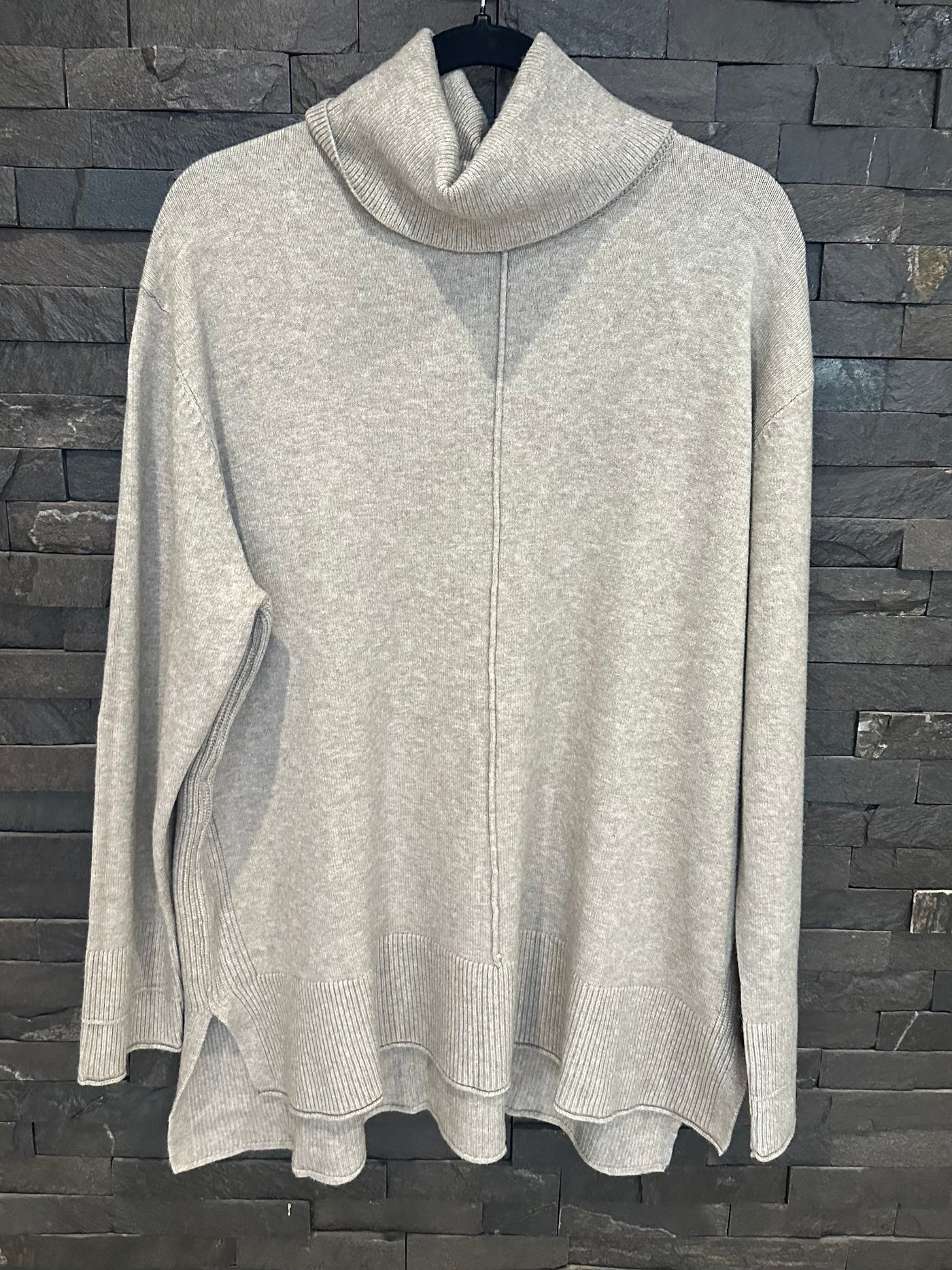 Stone Rollneck Seam Detail Jumper