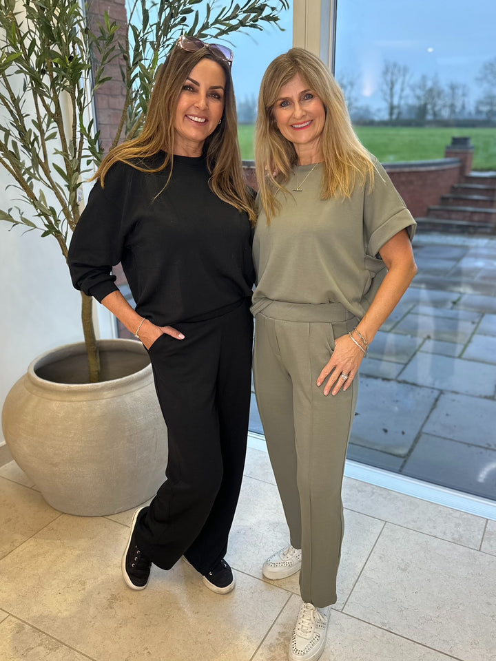 Byoung Khaki Pusti Boxy Top