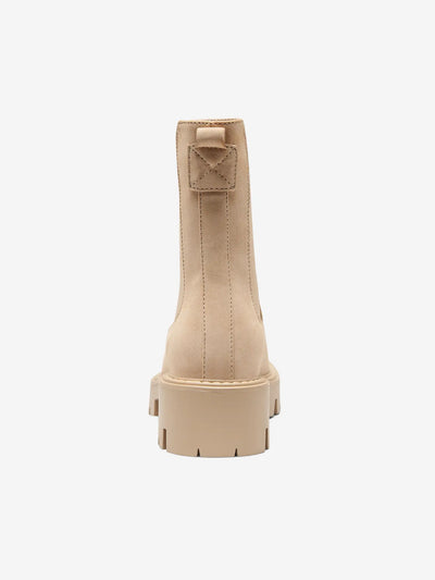 Camel Faux Suede Ankle Boots