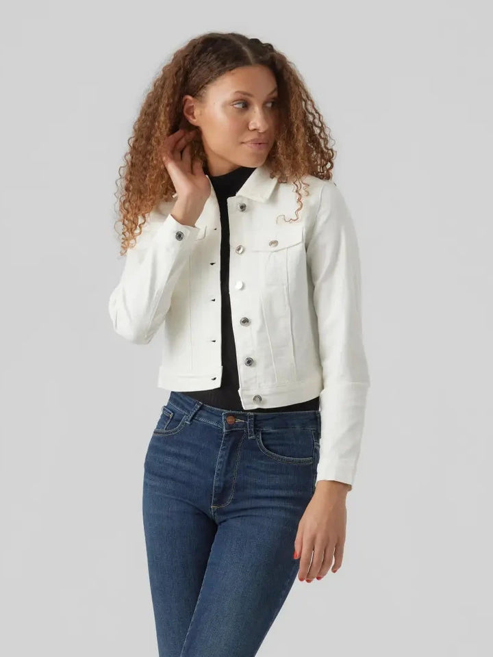 Vero Moda Off-White Denim Jacket