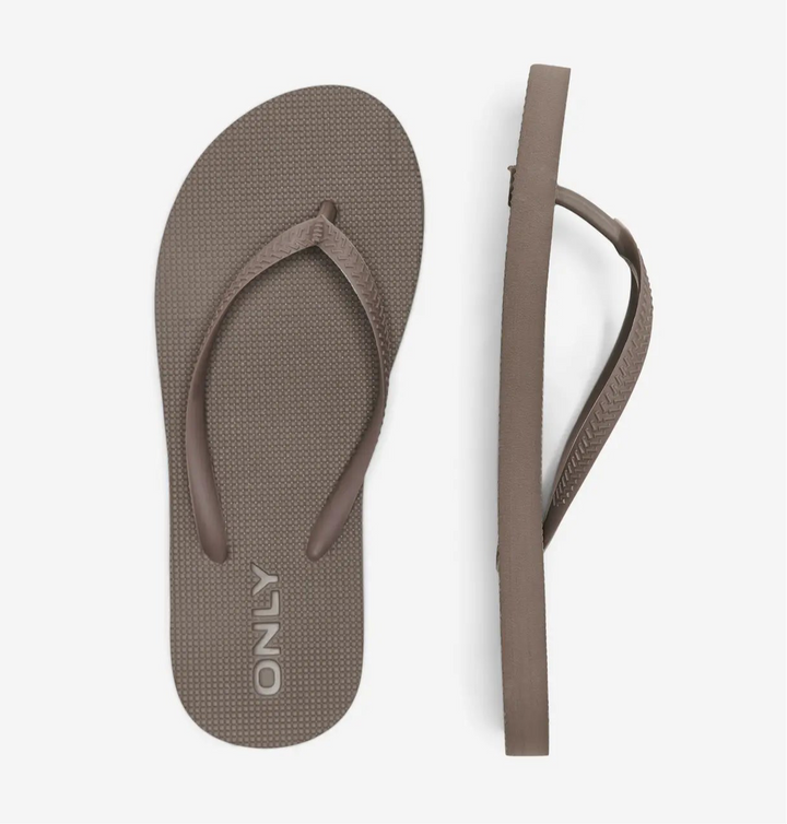 ONLY Walnut Lucy Flip Flops