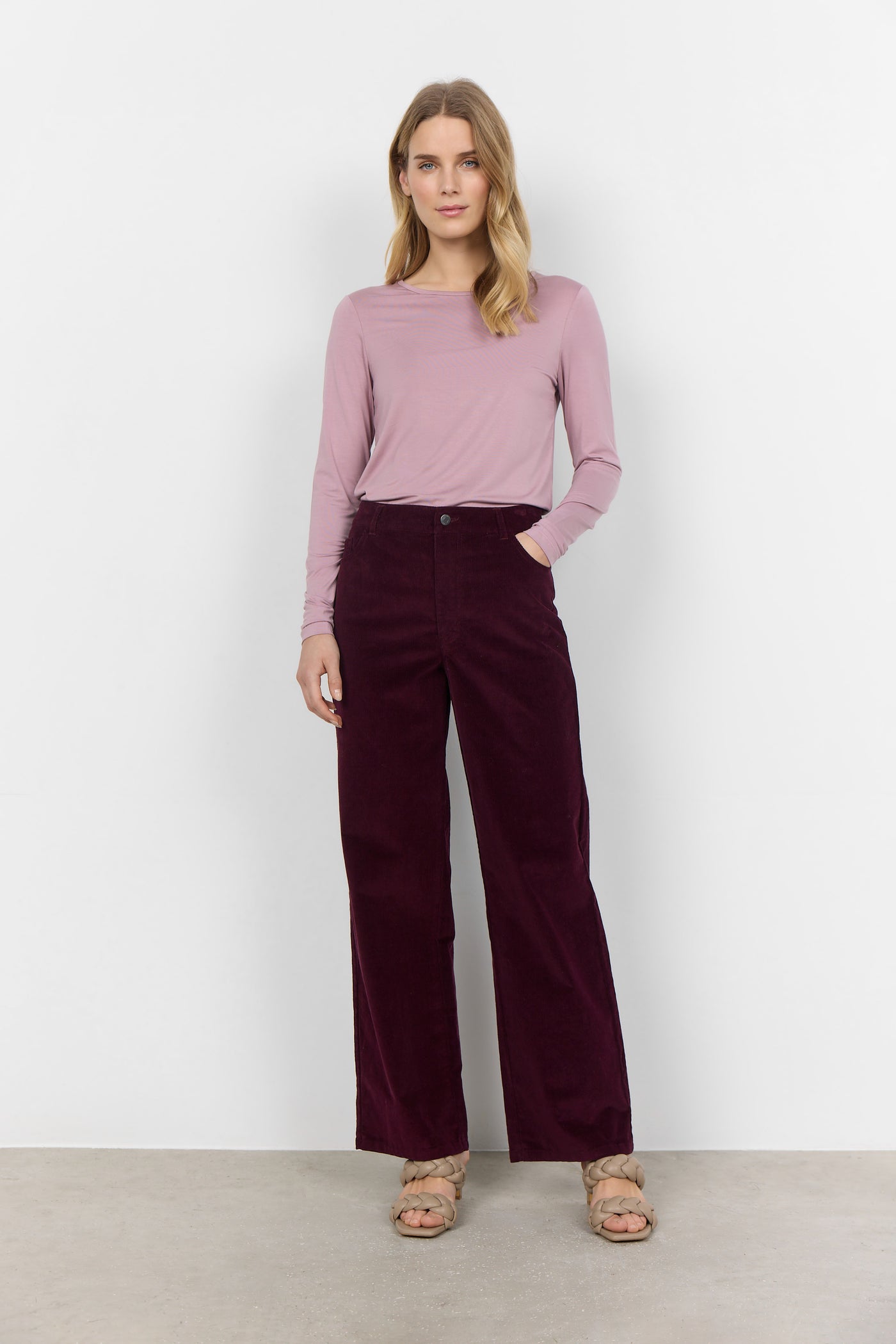 SC Deep Wine Cord Ivalou Jeans