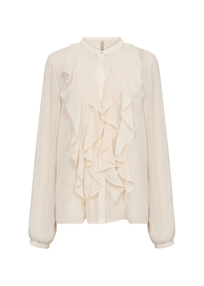 SC Cream Semi Sheer Naia Blouse