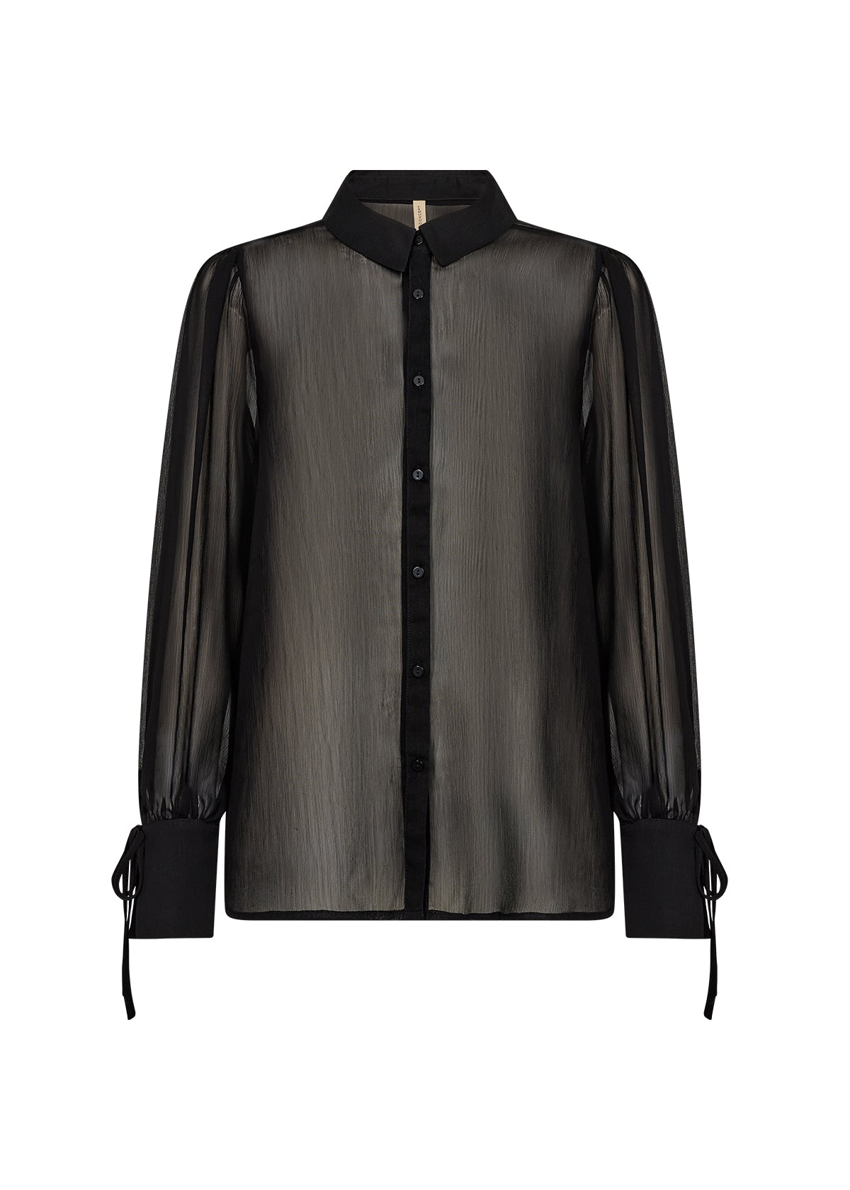 SC Black Semi Sheer Naia Blouse