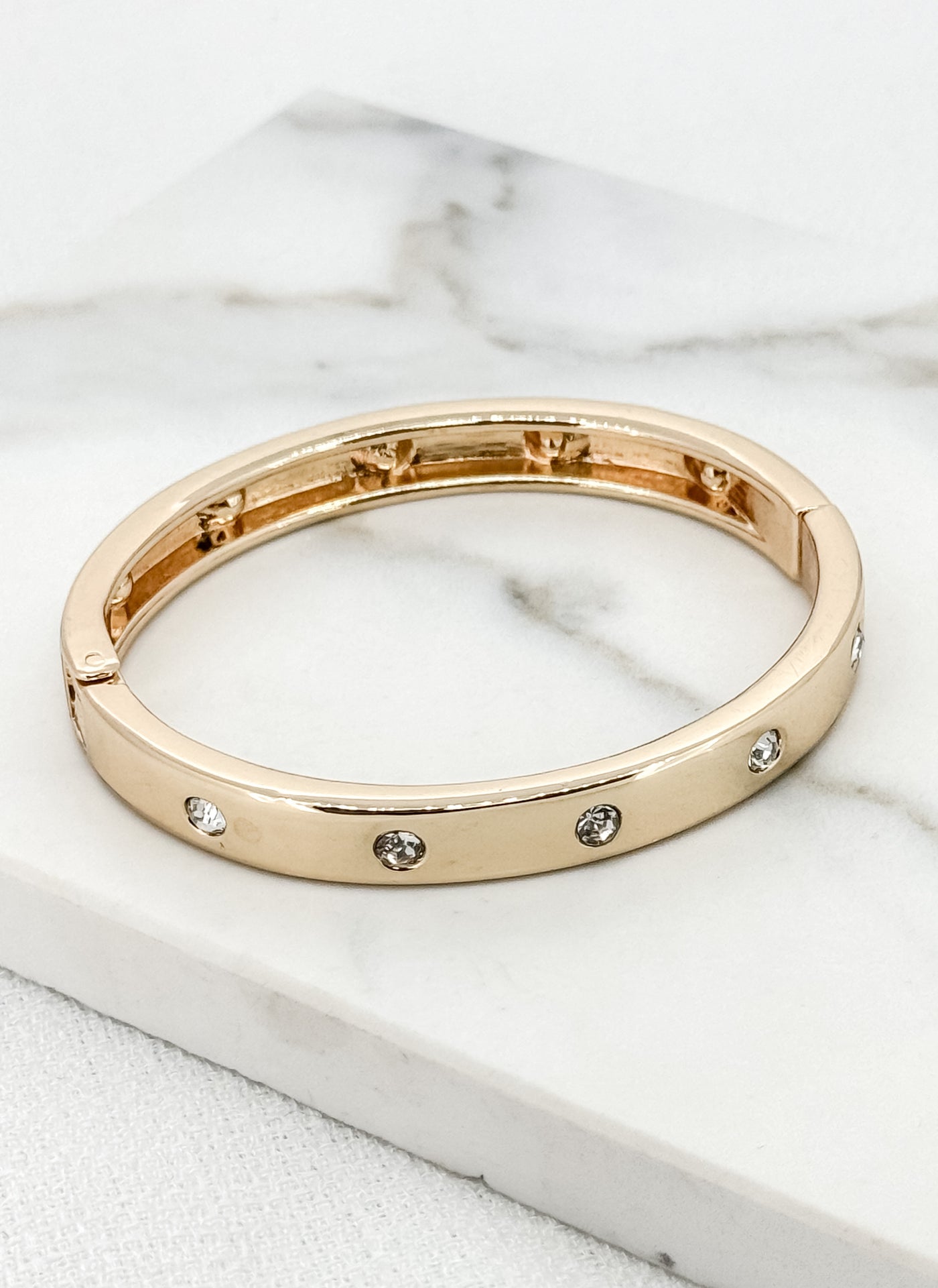 Gold Crystal Bangle