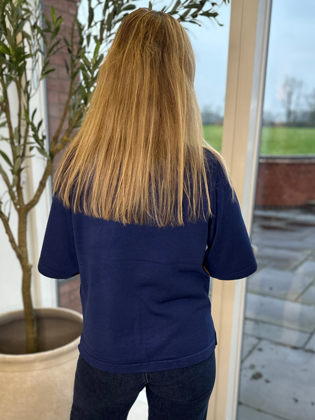 Byoung Navy Morla SS Jumper