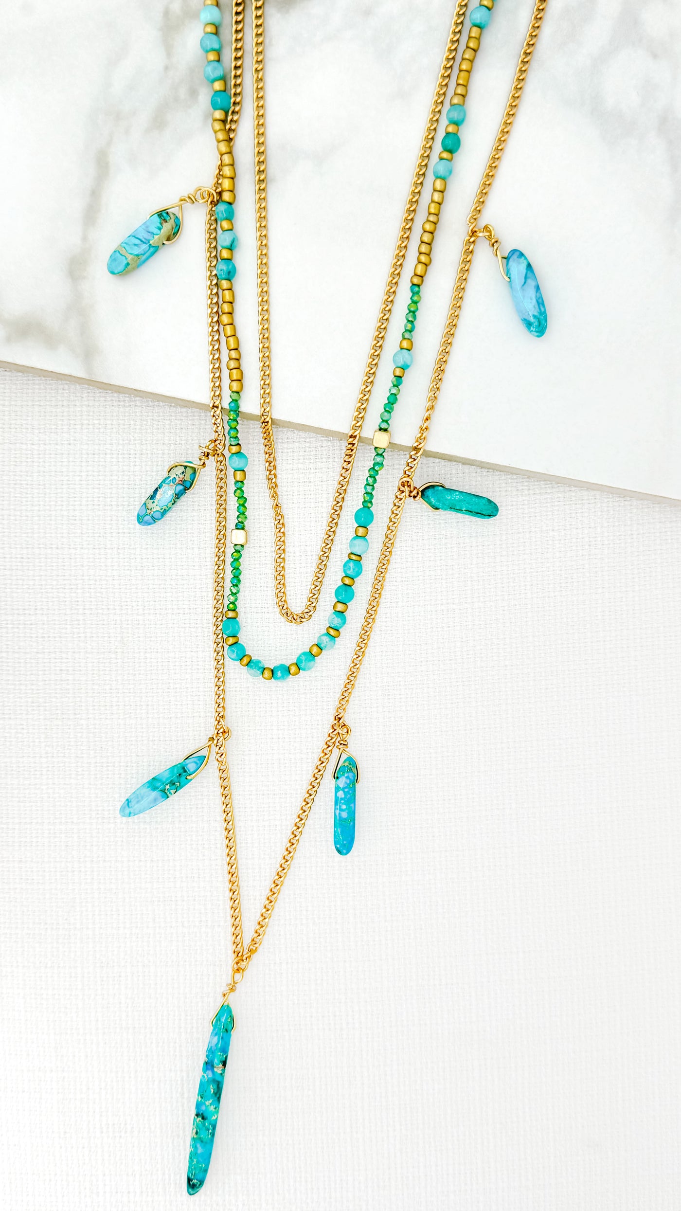 Turquoise Double Layered Necklace