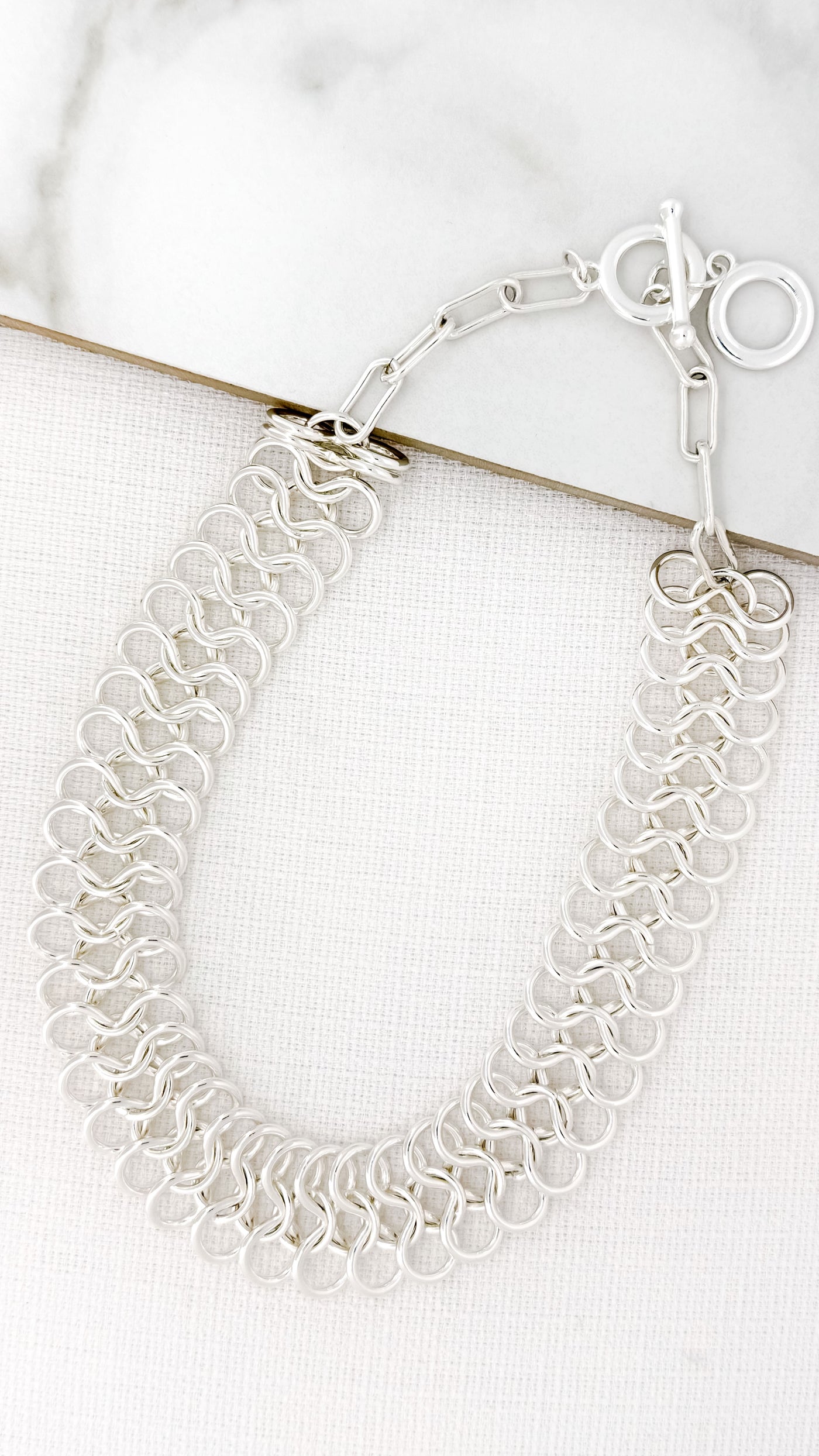 Silver Infinity Link Necklace