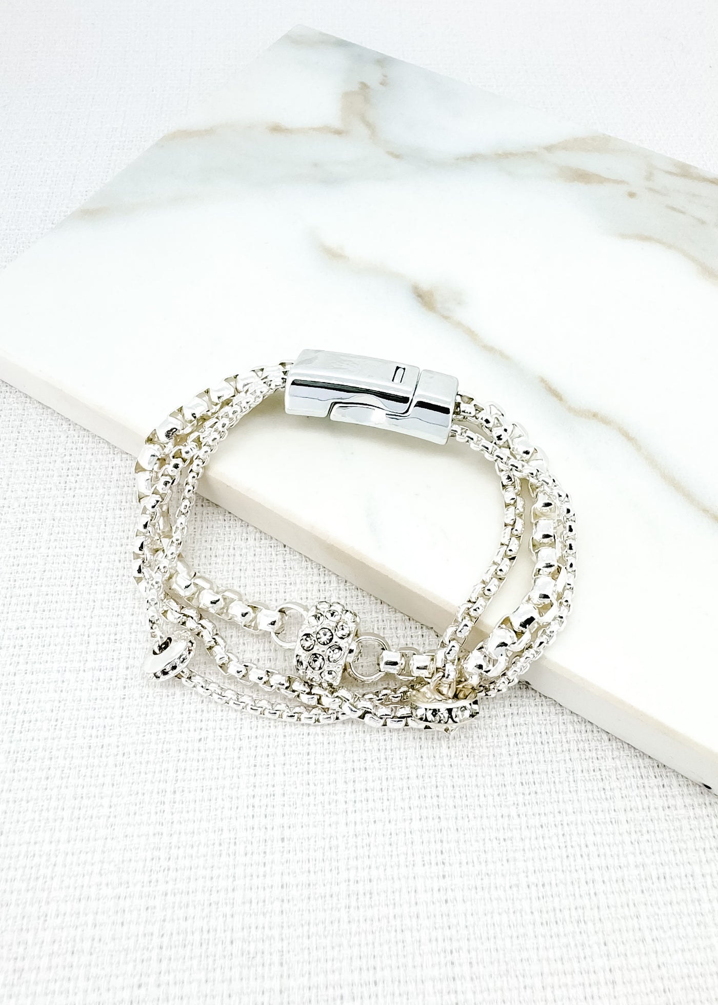 Silver Chain Magnet Bracelet