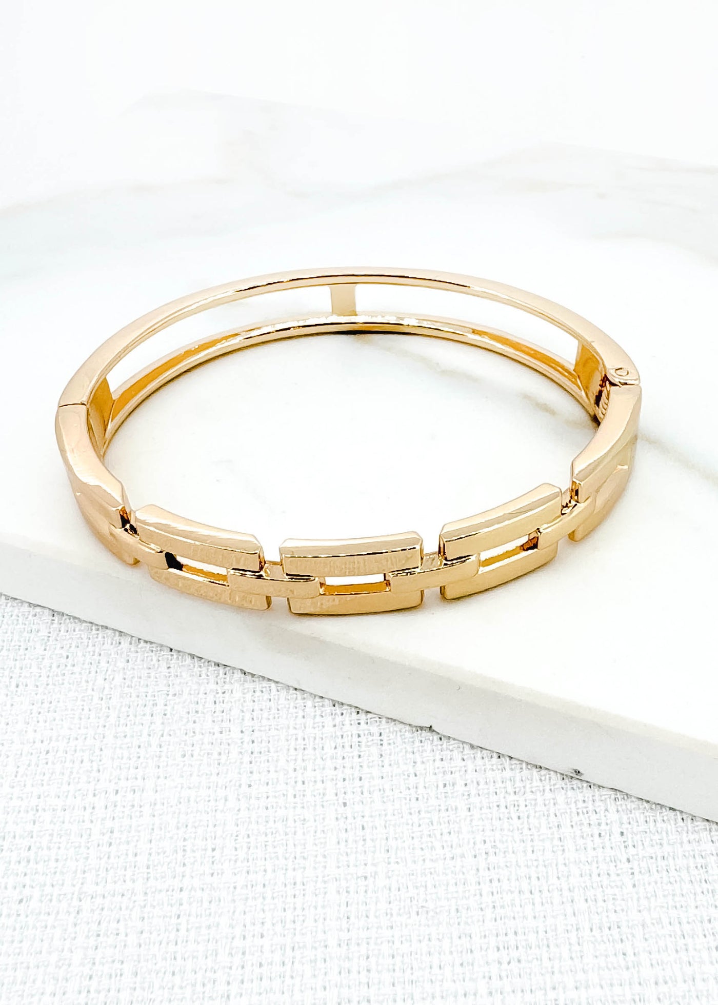 Gold Cut Out Bangle