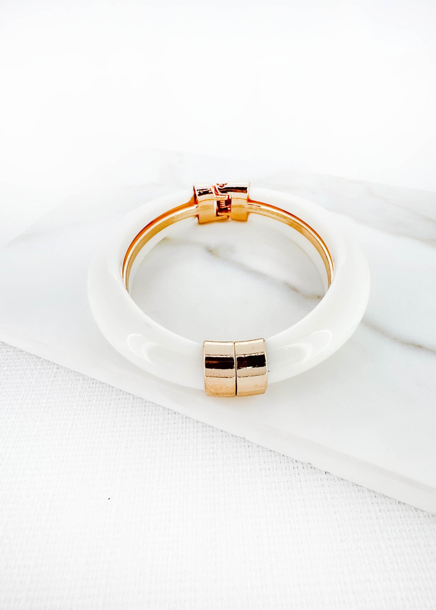 White & Gold Bangle