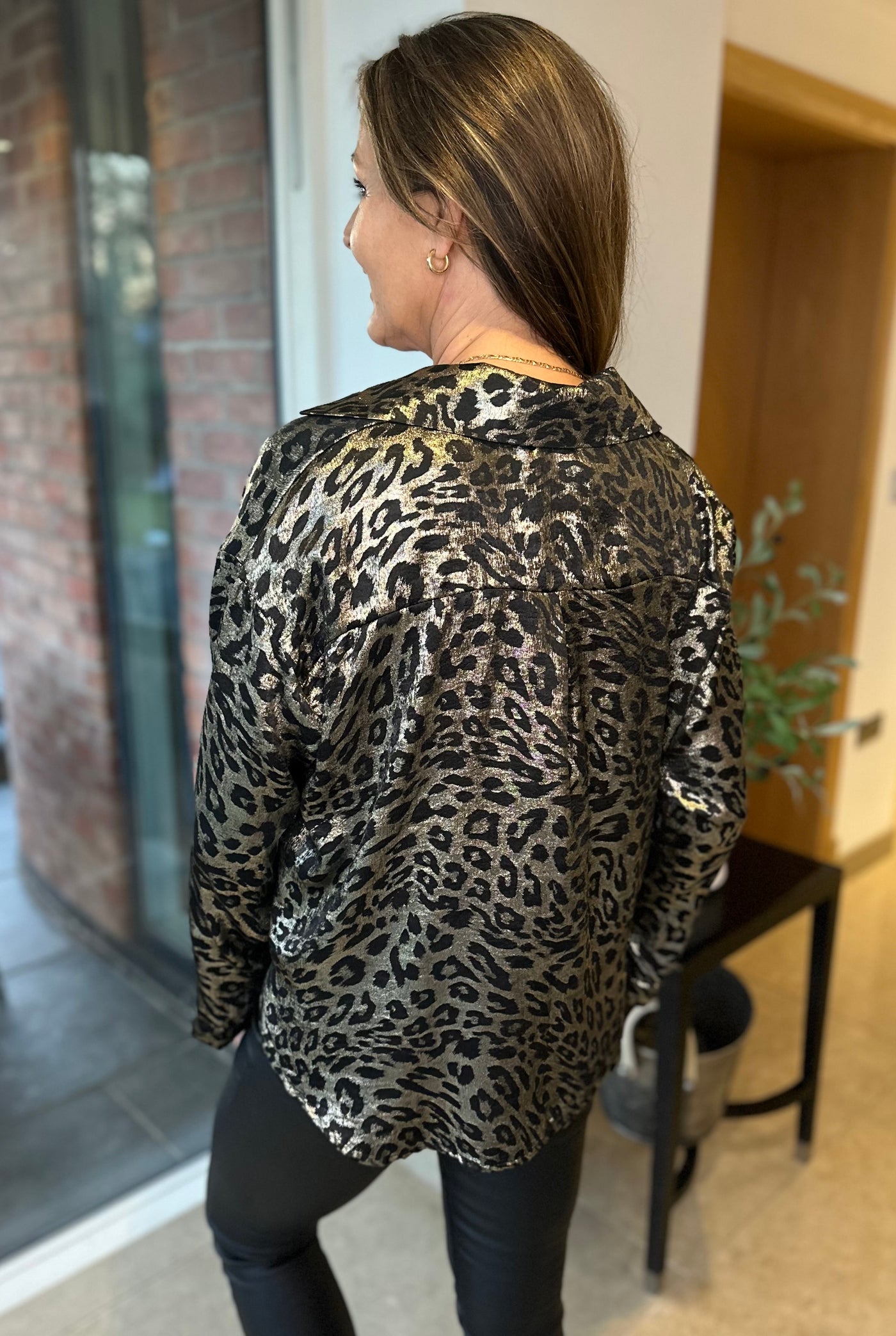 Metallic Leopard Shirt