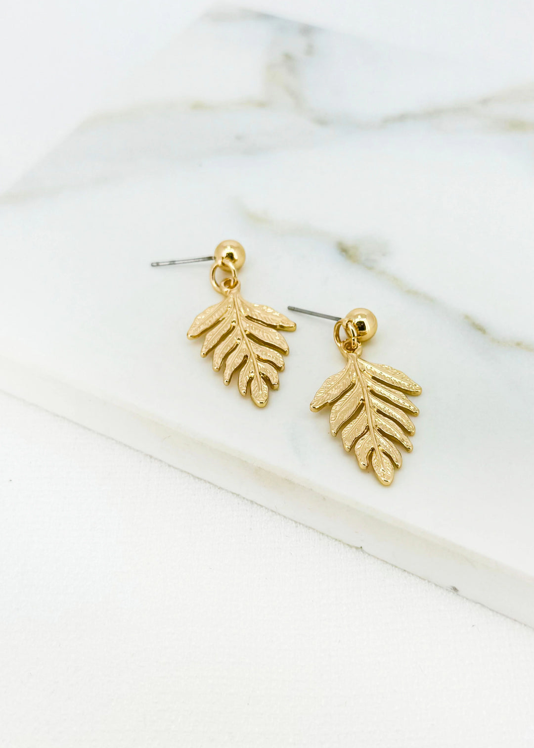 Gold Leaf Earrings