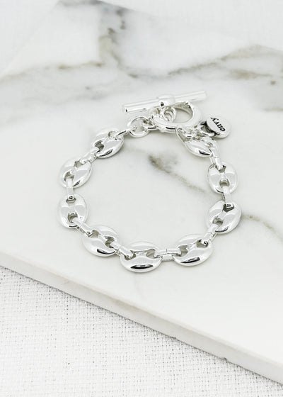 Silver Duo Link Bracelet