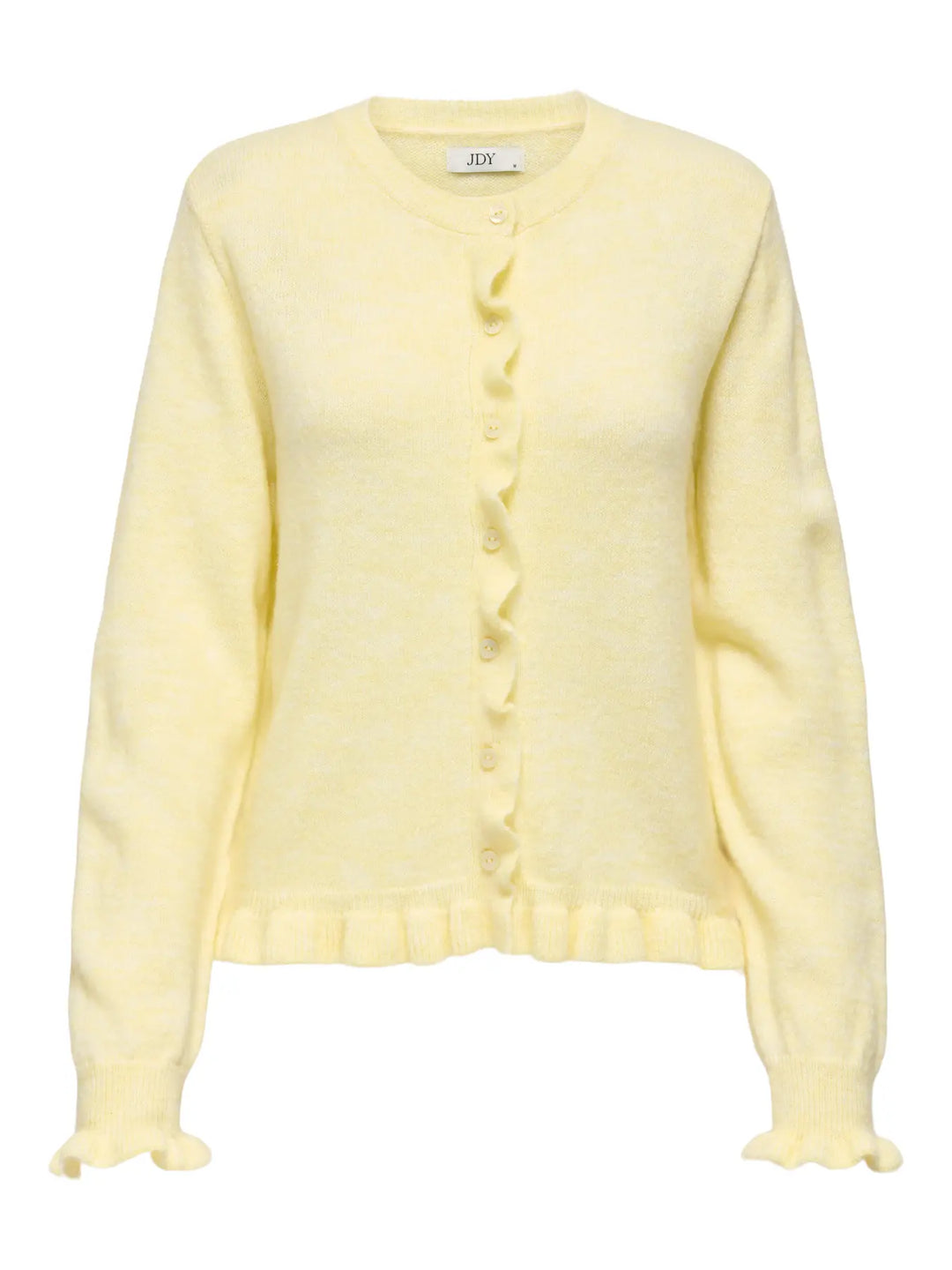 JDY Yellow Frill Edge Cardigan