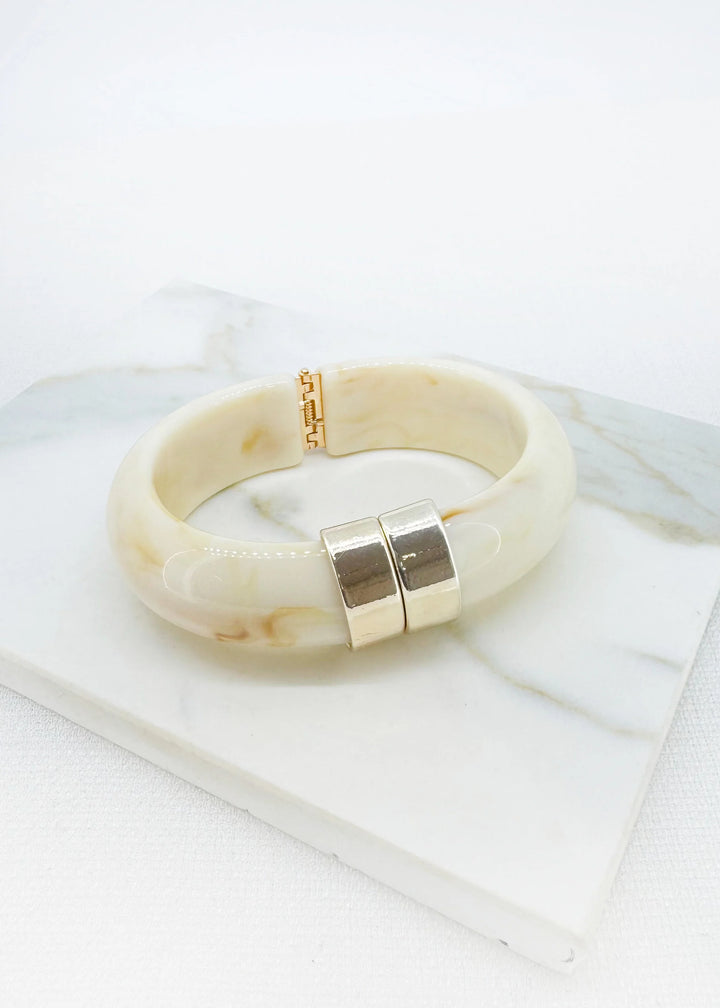 Cream Resin Bangle