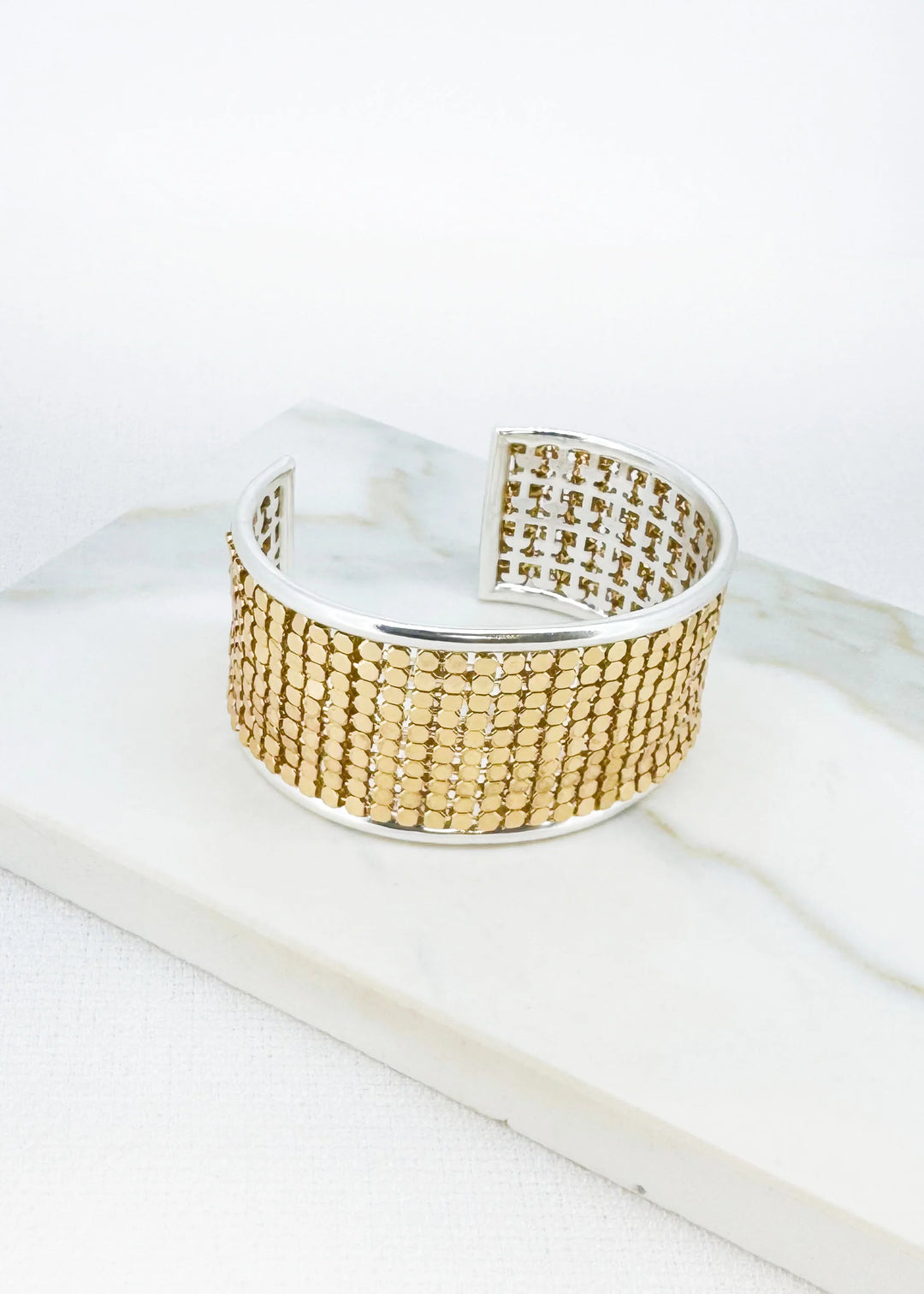 Gold Mesh Bangle
