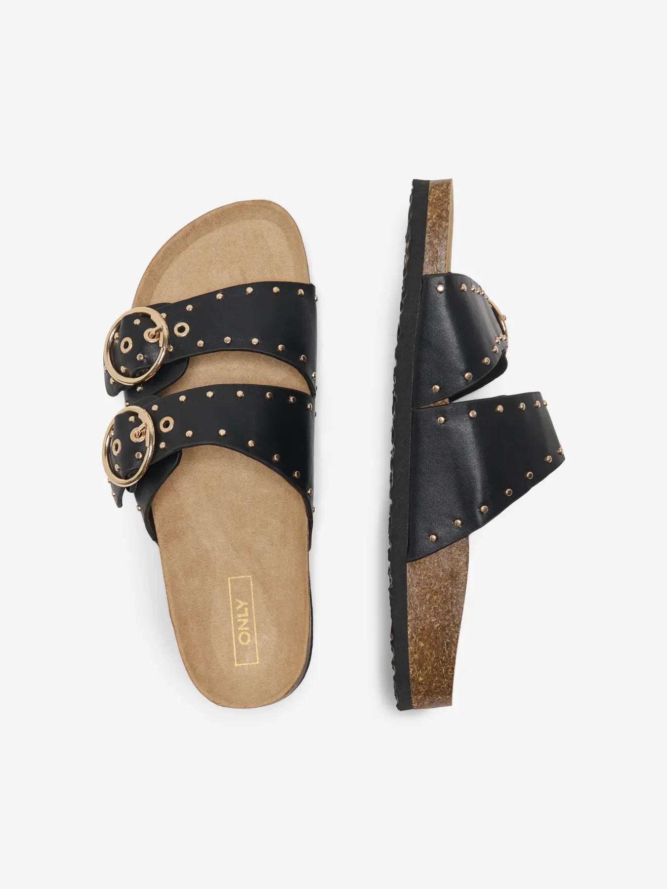 ONLY Black Studded Sandals
