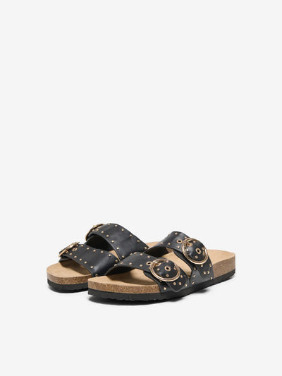 ONLY Black Studded Sandals