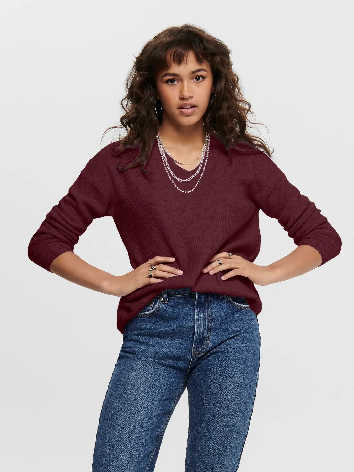 ONLY Port Camilla V Neck Jumper