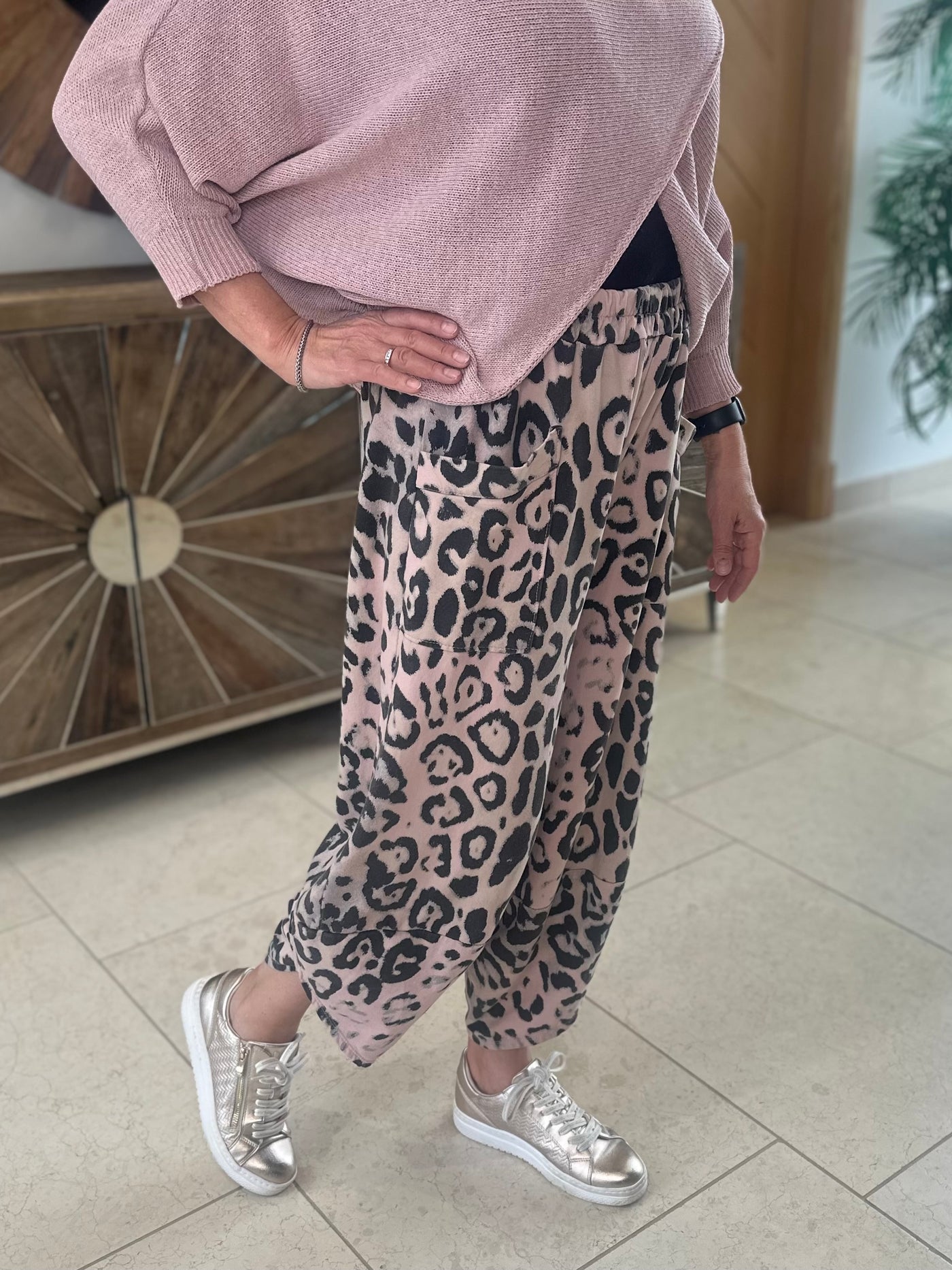 Pink Jaguar Cocoon Trousers