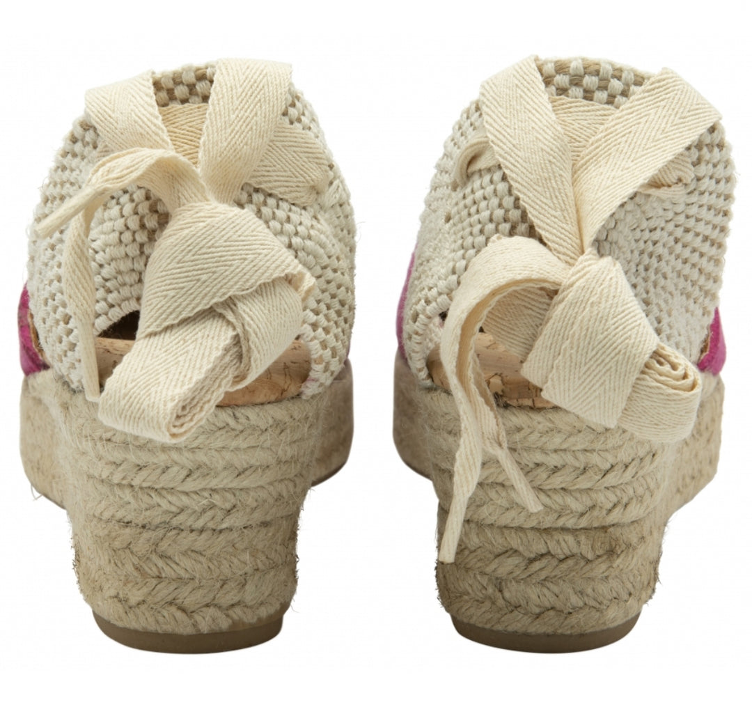 Pink Athea Espadrille Wedges