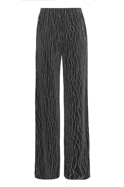 Pulz Silver Lurex Hazel Trousers